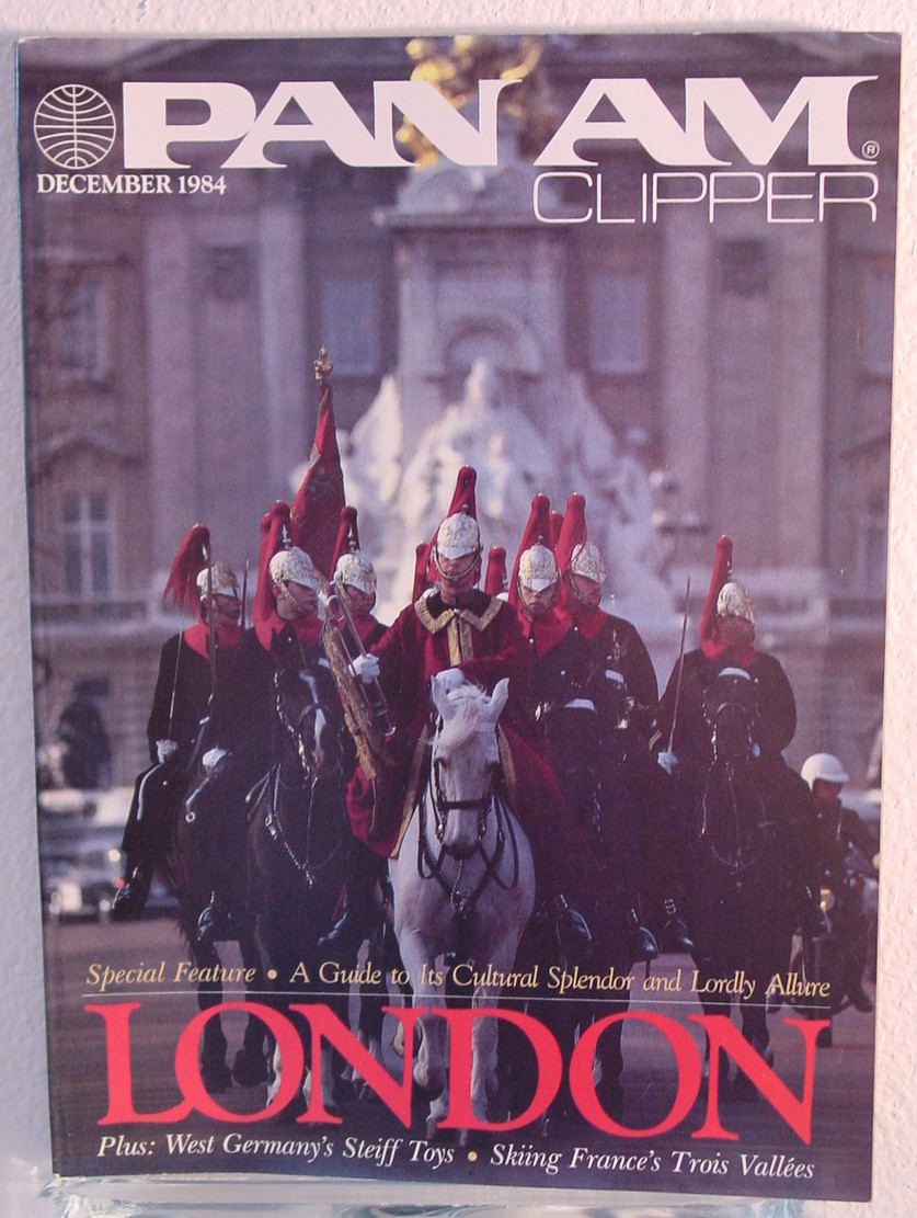 1984 December, Clipper in-flight Magazine with a cover story on London.